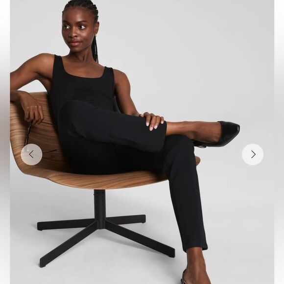 Spanx Ponte Slim Straight black pants pant medium m - Picture 3 of 10